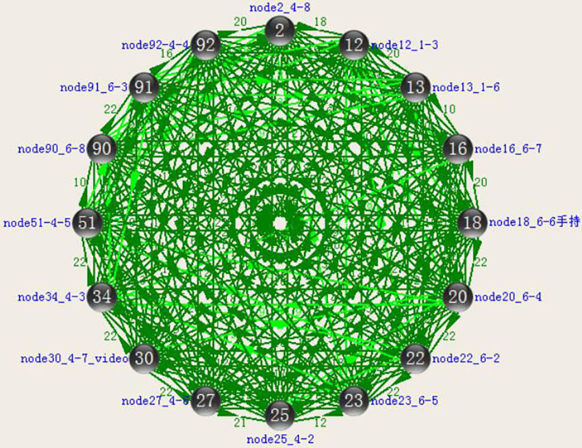 16节点全网互联网状网图 16节点全网互联网状网图